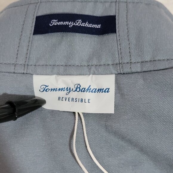 Tommy Bahama Corduroy Vest Mens Medium Puffer Jacket Reversible Full Zip Rare - Picture 12 of 15